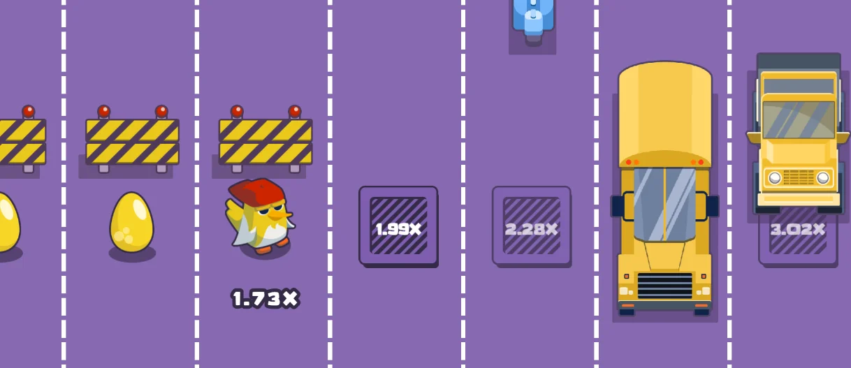 Chicken Cross Demo Spill