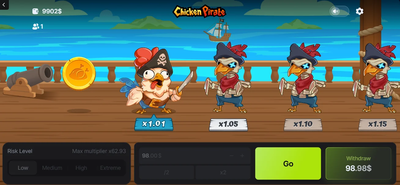 Chicken Pirate Spill