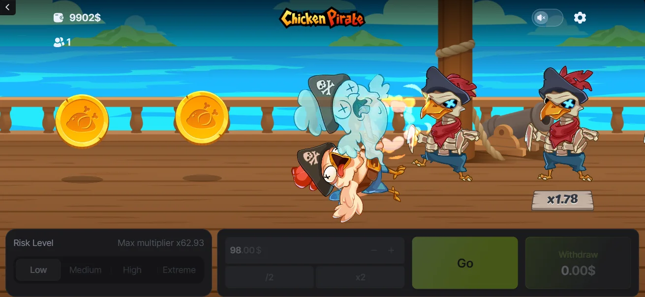 Demo Spill Chicken Pirate