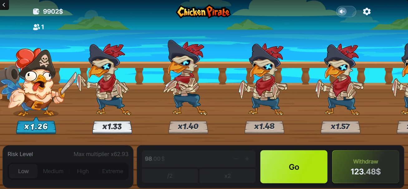 Spill Chicken Pirate